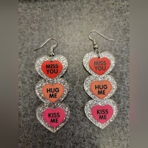 Dangle Heart Earrings